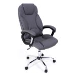 Office Armchair BX-3022 Grey Discover the BX-3022 Grey office armchair, a perfect combination of elegance and functionality. Equipped with faux leather upholstery, a chrome metal base, and a Tilt mechanism, it provides maximum comfort and style for any office. Ideal for creating a refined workspace!