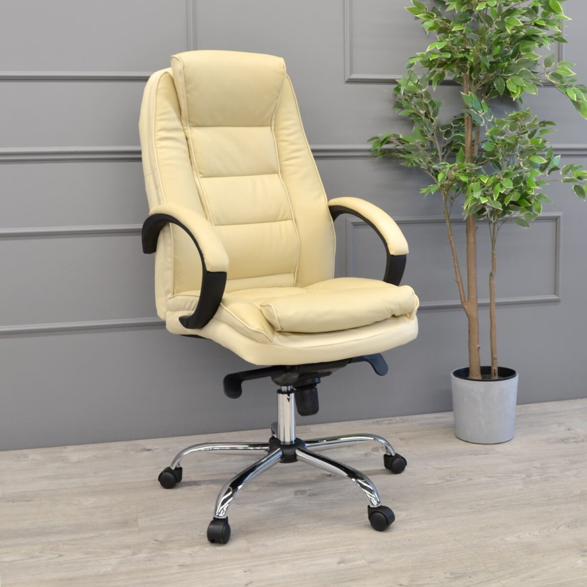 Office Armchair BX-3796 Beige - Image 2