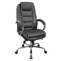 Fotoliu Birou BX-3796~Black Descoperiți fotoliul de birou BX-3796 Black, confortabil și elegant, din piele naturală, cu mecanism Multiblock pentru ajustare ușoară. Ideal pentru birou sau acasă, susține până la 150 kg. Alegeți calitatea și stilul în mobilierul de birou!