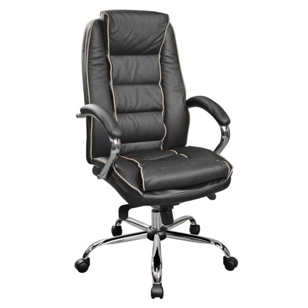 Fotoliu Birou BX-3796~Black Descoperiți fotoliul de birou BX-3796 Black, confortabil și elegant, din piele naturală, cu mecanism Multiblock pentru ajustare ușoară. Ideal pentru birou sau acasă, susține până la 150 kg. Alegeți calitatea și stilul în mobilierul de birou!