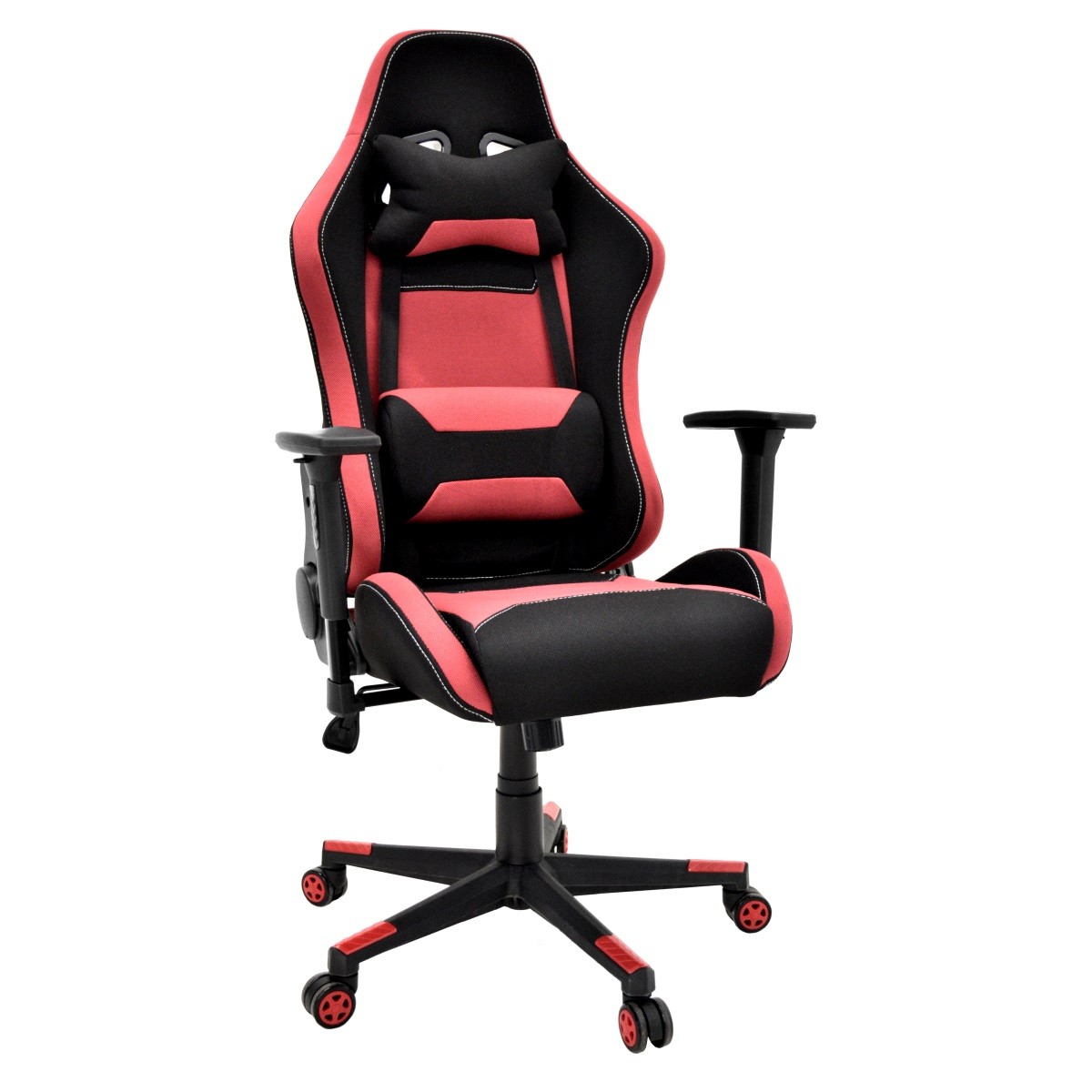 Fotoliu Birou BX-3760~Black & Red Descoperă fotoliul de birou BX-3760 Black & Red, o alegere modernă și confortabilă pentru orice spațiu de lucru. Cu tapițerie din stofă și o bază din plastic, acest fotoliu susține până la 150 kg și oferă un suport excelent. Ideal pentru birou!