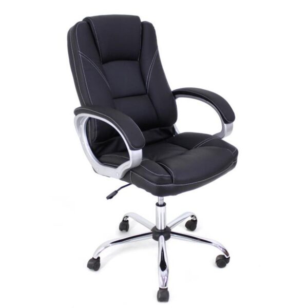 Офисное кресло BX-3177 Black Eco кожа Офисное кресло BX-3177 в черном цвете с обивкой из эко-кожи обеспечит комфорт и стиль на рабочем месте. Регулируемый механизм Tilt, хромированное основание и удобные размеры помогут вам работать без усталости. Идеальный выбор для вашего офиса!