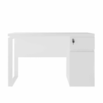 Masa Birou+BOX încorporat Dreapta 1200×600 White/White - imagine 2