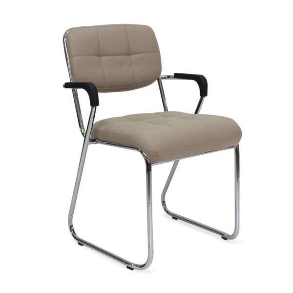 C-80-2 Cappucino Scaun Birou Descoperiți scaunul C-80-2 Cappuccino, ideal pentru birou și săli de așteptare! Cu un cadru din oțel cromat și tapițerie din piele ecologică umplută cu burete de înaltă densitate, acest scaun combină confortul cu stilul. Disponibil cu sau fără brațe.