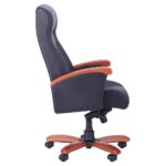 Elegant Office Chair Amf Eco Leather Black - Image 3
