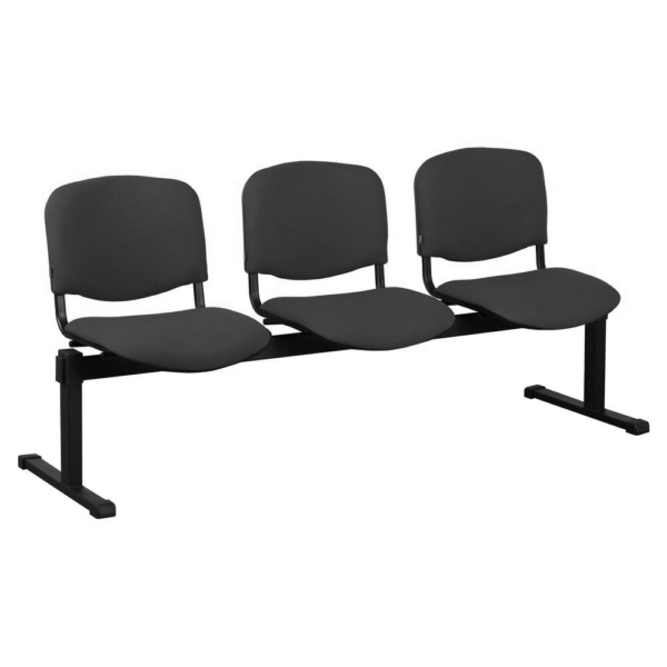 Iso-3 Amf Black Bench Discover the Iso-3 Amf Black Bench, perfect for office chairs and waiting areas. Elegant and comfortable design, ideal for any space. Transform your office or waiting room with this modern product!