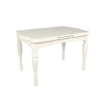 Extendable Table Tb-08 Discover the extendable table TB-08, perfect for your kitchen! Made from painted wood and featuring a 5mm frosted glass top, this table easily adjusts from 4 to 6 people. Ideal for family moments, it combines style and functionality in a single product!