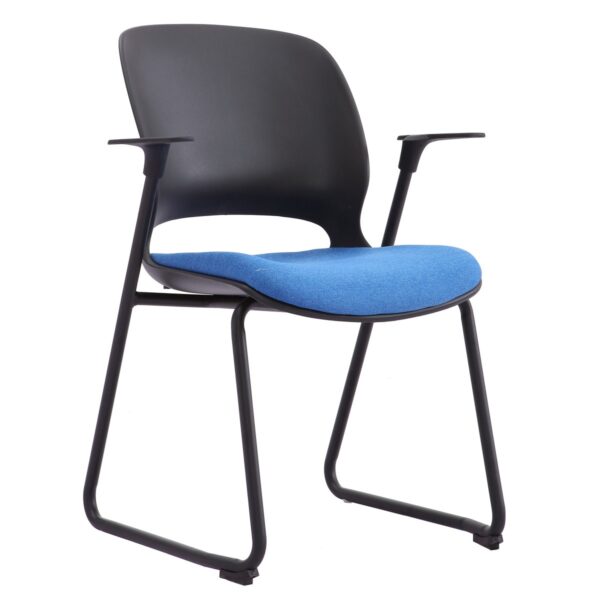 NEO Blue Office Chair Discover the NEO Blue office chair, the perfect combination of comfort and style. With a frame made of electrostatically painted metal and elegant upholstery, this chair is ideal for the office or home. It supports up to 150 kg and is available in several colors. Choose NEO for a modern workspace!