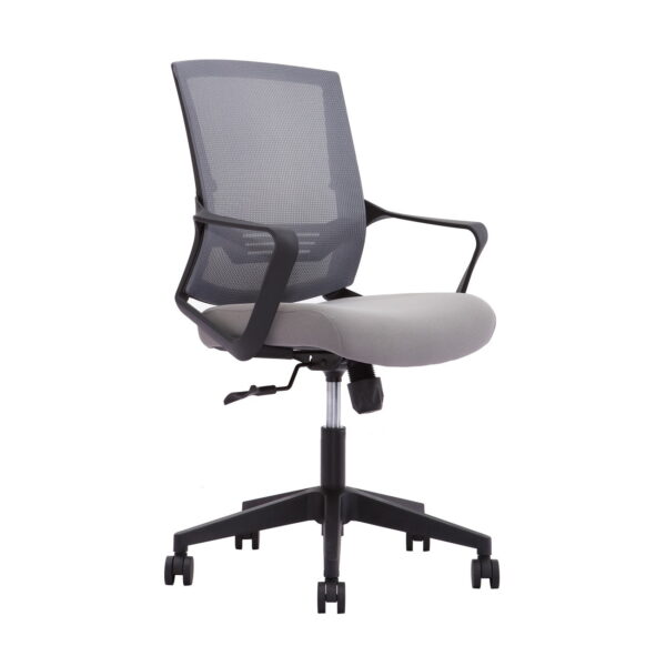 Office Armchair POLO Grey Discover the POLO Grey office chair, perfect for your office! With a modern design and breathable upholstery, it ensures comfort for extended use. Easily adjust it with the Tilt mechanism for the correct posture. Ideal for any workspace.
