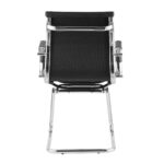 Office Chair F-75L Black/Chrome Faux Leather - Image 2