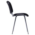ISO Chrome C-11 Black Office Chair - Image 3