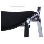 ISO Chrome C-11 Black Office Chair - Image 6