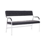 Bench N-13 Black/Chrome Discover the N-13 Black/Chrome Bench, an elegant and comfortable piece of furniture for office chairs and waiting areas. With a structure made of plywood, plastic, and polyurethane foam, it offers durability and optimal support. Upholstered in easy-to-clean black eco-leather. Ideal for any space!