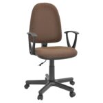Prestige-C24 Office Armchair Brown Discover the PRESTIGE-C24 Brown office chair, perfect for a comfortable and productive workspace. Featuring an ergonomic design, adjustments for the backrest and height, and a structure made of plastic and polyurethane foam, this chair supports your back and enhances your comfort.