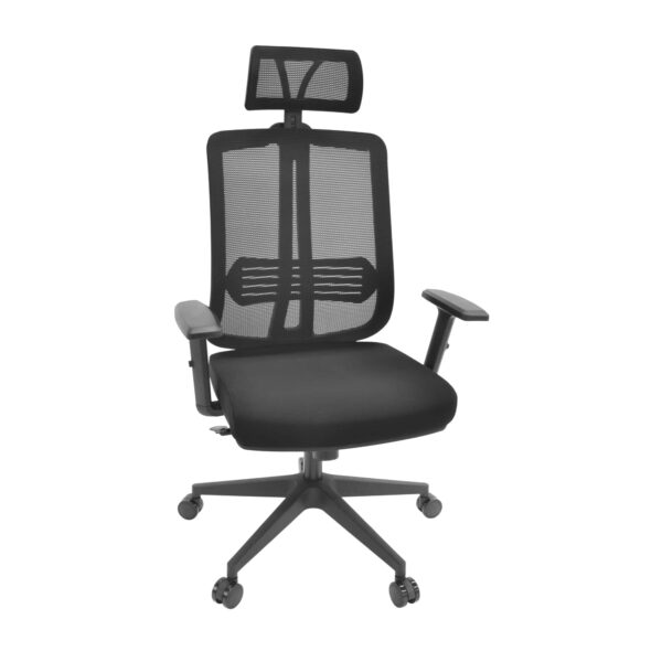Fotoliu Birou HERMES Black Descoperă fotoliul de birou HERMES Black, ideal pentru confortul tău! Cu mecanism sincron, brațe și suporturi ajustabile, acest scaun birou oferă suport lombar și tetieră pentru o experiență de lucru plăcută. Alege acum între fotolii birou de calitate!