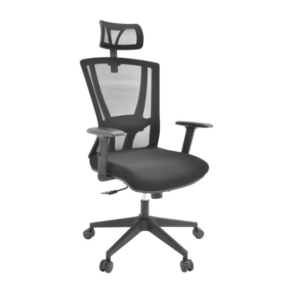 Reflex Black Office Chair Discover the Reflex Black office chair, perfect for your comfort! With an advanced synchro mechanism, adjustable arms, and customizable lumbar support, it offers you perfect support throughout the day. Choose quality and style for your office!