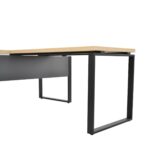 Anexa masa B-140 (100x68) Sonoma/Black - imagine 3