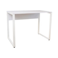 Masa Birou B-100 (100×55)~White/White Descoperă Masa de Birou B-100, ideală pentru un spațiu de lucru eficient! Cu dimensiuni de 100x55 cm și un design elegant alb, această masă din PAL melaminat oferă confort și flexibilitate. Perfectă pentru birouri mici sau mari!