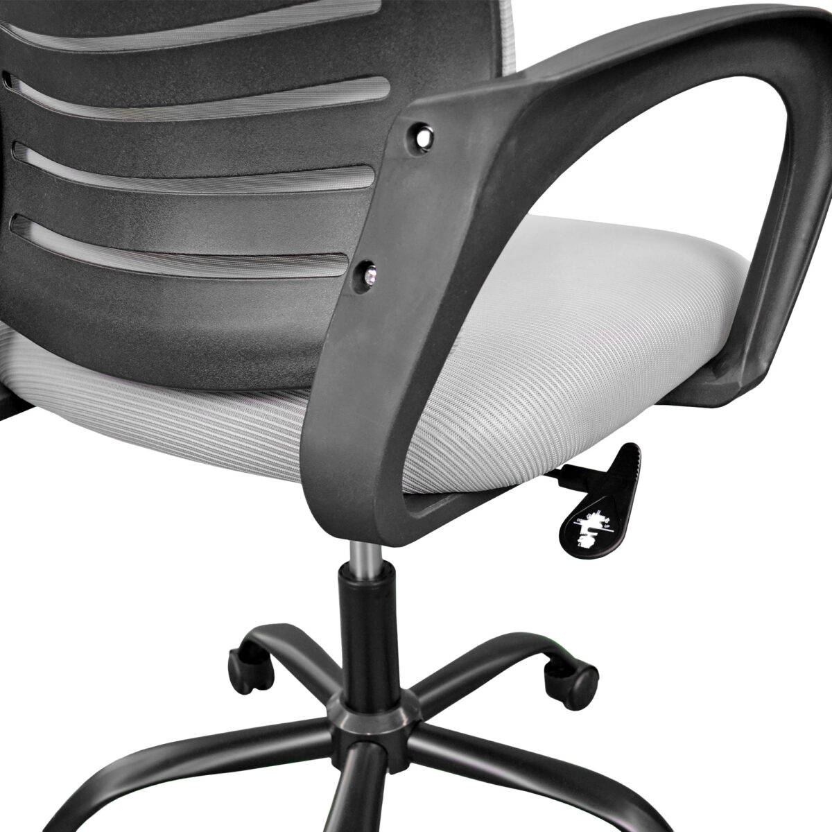 Office Armchair F-5014~Grey - Image 7