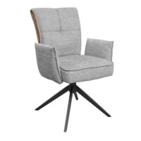 Lorenz Armchair Grey Discover the Lorenz Arm Grey chair, an elegant and comfortable addition to your kitchen. With an ergonomic design and high-quality upholstery, this chair offers stability and sophistication, perfect for any decorating style.