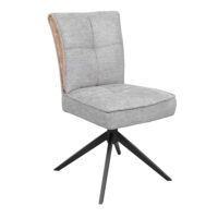 Lorenz Grey Chair Discover the Lorenz Grey chair, perfect for your kitchen! This elegant chair, made from plywood and high-quality upholstery, offers comfort and style. The metal legs ensure stability, while the contemporary design perfectly complements any decor. Transform your meals into a pleasant experience!