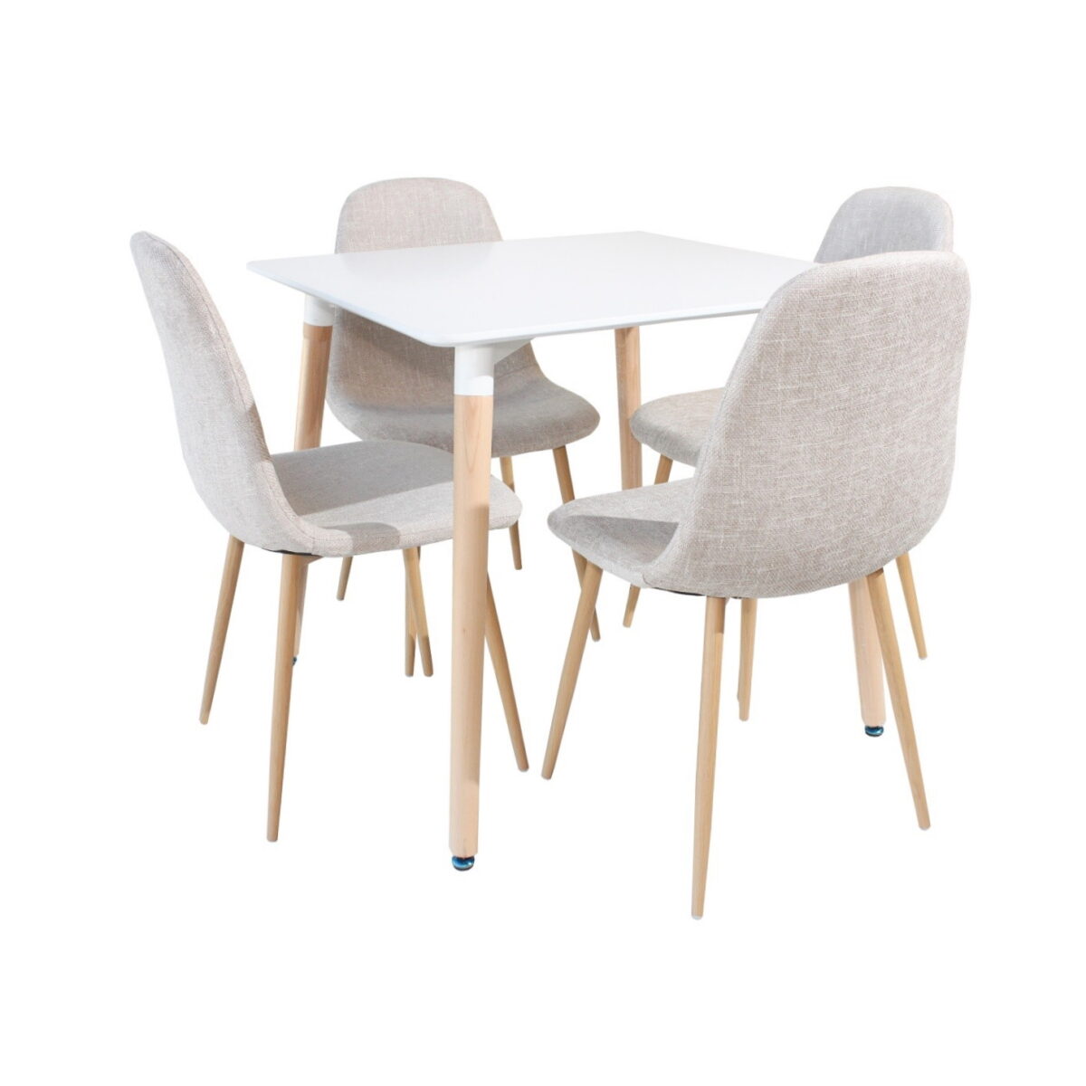 Masă DT-02 White 80x80 - imagine 2