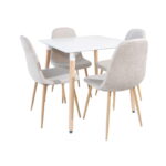 Masă DT-02 White 80x80 - imagine 2