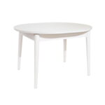 Extendable Table TB-07 Beige + White Legs 120/150×95 Discover the TB-07 extendable table, an elegant addition to your kitchen! With a modern design in beige and white shades and an easy extension mechanism, this table perfectly adapts to any occasion, providing space for 4-6 people. Ideal for kitchen furniture!