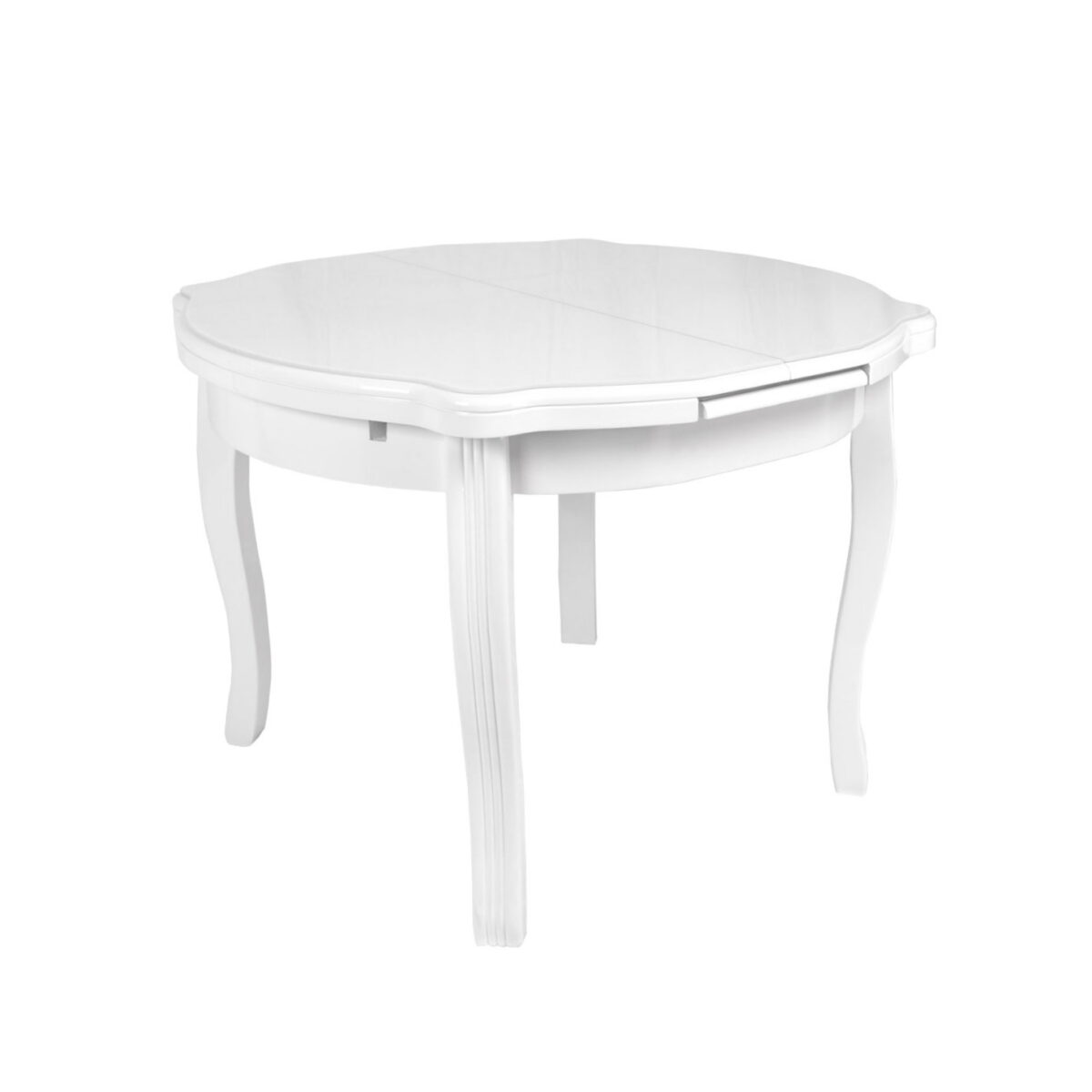 Masă Extensibilă HX-01 White Glass 100/130×100 Descoperiți masa extensibilă HX-01 White Glass, perfectă pentru orice bucătărie! Cu un design modern și elegant, această masă din lemn vopsit și sticlă securizată se poate adapta ușor de la 4 la 6 persoane, oferind flexibilitate și confort în fiecare masă. Ideală pentru întâlniri cu familia sau prietenii!