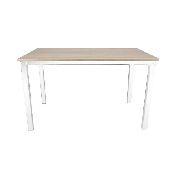Masă Tl-02 Sonoma/White Descoperă Masa Tl-02 Sonoma/White, ideală pentru bucătăria ta. Cu un cadru metalic elegant și un blat din PAL melaminat mat, această masă îmbină stilul modern cu durabilitatea. Perfectă pentru mesele în familie!