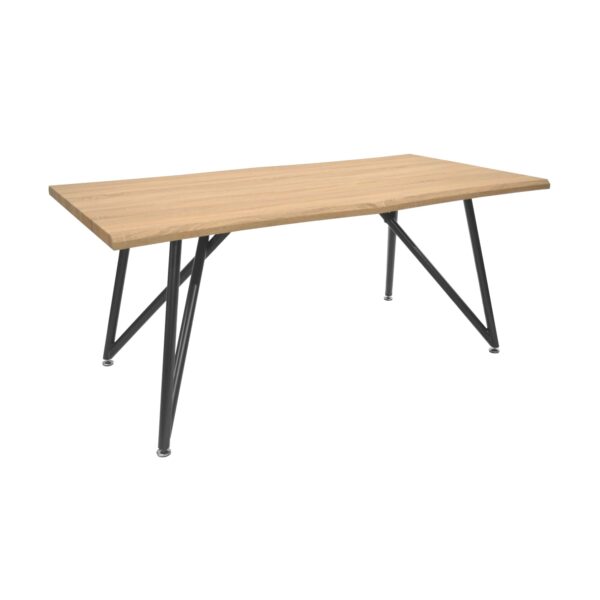 Zola Table Discover the Zola table, perfect for your kitchen! With a minimalist design, it combines a sturdy metal frame with a high-quality MDF top and rubber feet to protect your flooring. Ideal for a modern dining experience!