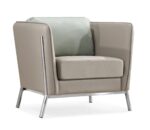 Salvador-1 Armchair Camel-Green Discover the Salvador-1 Camel-Green armchair, a perfect blend of comfort and modern style. With upholstery made of faux leather and a stainless steel frame, this elegant armchair will transform your living room. Optimal dimensions and refined design for a home full of personality.