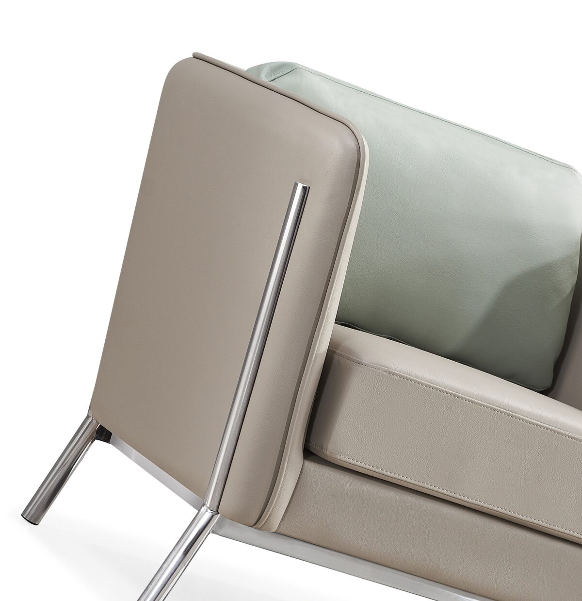 Salvador-1 Armchair Camel-Green - Image 2