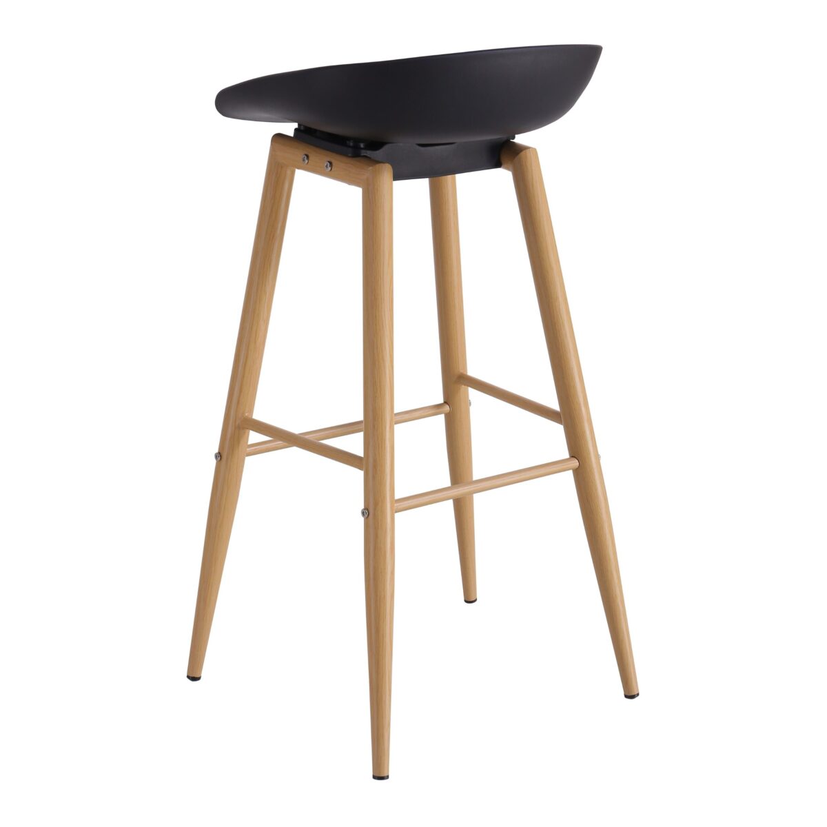 Hector Bar Chair Black/Transprint Legs - Image 3