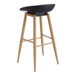 Hector Bar Chair Black/Transprint Legs - Image 3