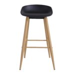 Hector Bar Chair Black/Transprint Legs - Image 2