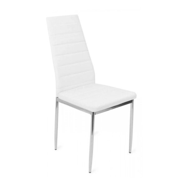 Crom 117 Beige Chair The Crom 117 Beige chair is the perfect choice for your kitchen! With an elegant design, a sturdy metal frame, and high-quality faux leather upholstery, this chair offers comfort and style, making it ideal for both kitchens and other spaces.