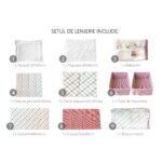 Bambini Rocking Crib + Bedding Set - Image 2