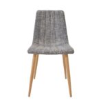 Chair DC-90P Fabric Black-Grey + Transprint Legs - Image 2