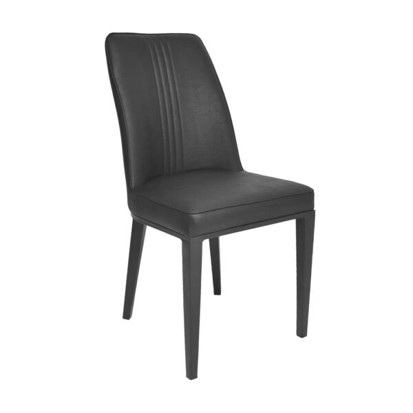 Chair B-04 Black Discover the B-04 Black chair, perfect for your kitchen! With a modern design, a metal frame for stability, and upholstery made of eco-friendly leather, this chair brings elegance to any room. Protect your floor with plastic caps. Ideal for kitchens and dining rooms.