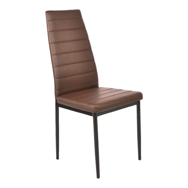 Scaun D-117 Eco-Piele Brown Descoperă scaunul D-117 Eco-Piele Brown, ideal pentru bucătării, cu un design elegant și modern. Realizat pe cadru metalic rezistent și tapițat cu piele ecologică, acest scaun oferă confort și stil oricărui interior. Alege durabilitate și estetică!