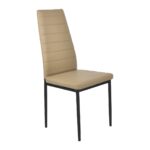 Chair D-117 Eco-Leather Cappuccino Discover the D-117 Cappuccino Eco-Leather Chair, elegant and comfortable, perfect for the kitchen. Made of durable metal and upholstered with high-quality eco-leather, it adds a sophisticated touch to any interior. Ideal for daily use!