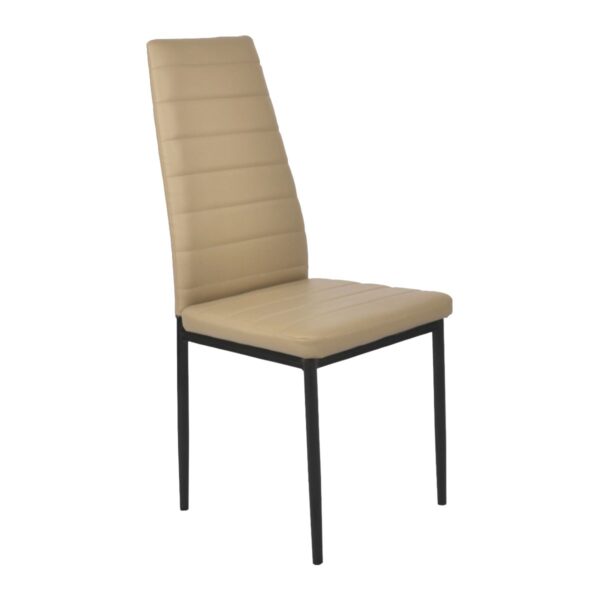 Scaun D-117 Eco-Piele Cappucino Descoperă scaunul D-117 Eco-Piele Cappucino, elegant și confortabil, perfect pentru bucătărie. Realizat din metal rezistent și tapițat cu piele eco de calitate, acesta adaugă un aer sofisticat oricărui interior. Ideal pentru utilizare zilnică!