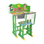 Kids’ Desk Set Da-27 Mickey Mouse Discover the DA-27 Children's Desk Set with Mickey Mouse, perfect for decorating your child's room! The adjustable table and chair are brightly colored and feature playful designs, ideal for developing skills. Floor protection and high-quality materials are included. Make their days brighter!