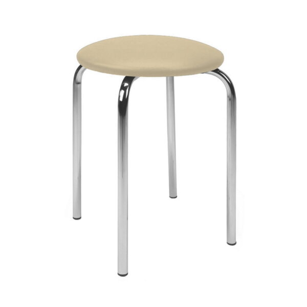 Taburet Chico V-18 Beige Descoperă taburetul Chico V-18 Beige, un mobilier modern și practic pentru birou sau bucătărie! Realizat din metal durabil și piele eco, oferă confort și ușurință în întreținere. Designul său stivuit economisește spațiu, fiind ideal pentru orice decor. Alege Chico pentru un plus de stil!