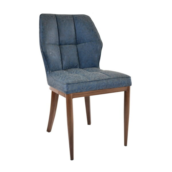 Scaun Y-3001 Blue Descoperiți Scaunul Y-3001 Blue, o piesă modernă de mobilă ideală pentru bucătărie și sufragerie. Cu un design elegant și confortabil, acest scaun tapițat cu piele eco are un cadru rezistent și picioare din metal, protejând astfel pardoseala. Disponibil și în alte culori!