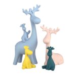 Colorful Deer Decorative Souvenir Set Add a splash of color and life to your home with the Deco Colorful Deer Souvenir Set! Composed of 5 colorful ceramic deer, this decorative set is perfect for any type of decor, from the office to the living room and children's rooms. Optimized for durability and featuring wonderful details, it will bring warmth and personality to any space.