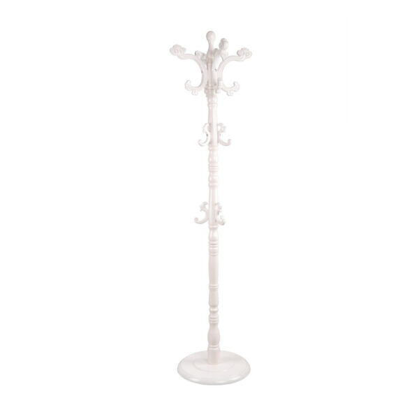 Coat Rack E-98 Discover the E-98 coat rack, a perfect accessory for office and living room furniture. Made of wood and plastic, with 14 hooks and an elegant round base, this tree-style coat rack combines functionality with modern design. Ideal for any space, whether public or private.