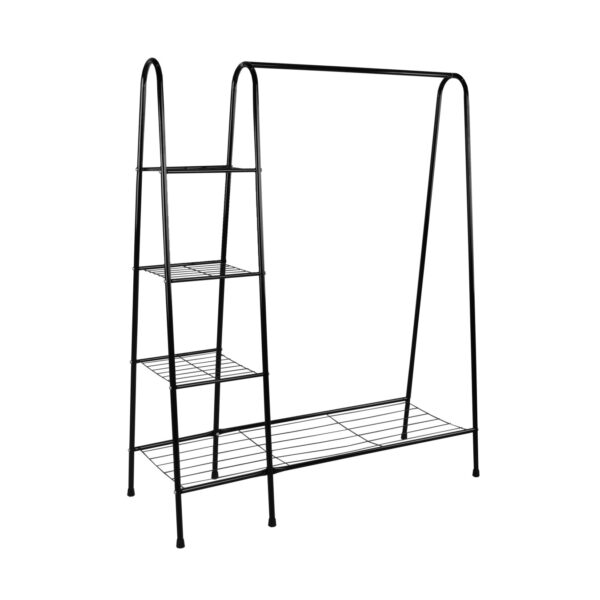 D-22 Black Rack Discover the Stender D-22 Black, an elegant tubular metal coat rack, perfect for the office and living room. With floor protection and ideal dimensions, this piece of furniture adds a touch of style and functionality to any space.