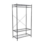 Hanger Support D-44 Black Discover the D-44 Black Coat Rack, perfect for the office or living room! Made from quality tubular metal, featuring floor protection. Ideal dimensions: 78 cm long, 40 cm deep, and 150 cm high. An efficient and elegant accessory for any room!